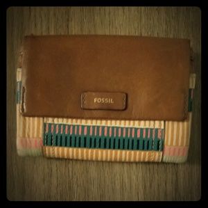 *Used w/ Tags* FOSSIL Colorful Stripes Wallet